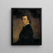 Portrait of the artist at 23 years old - William Edgar Marshall — framed artwork on a wall
