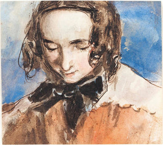 Girl with a Bow - William Edward Frost — artwork view