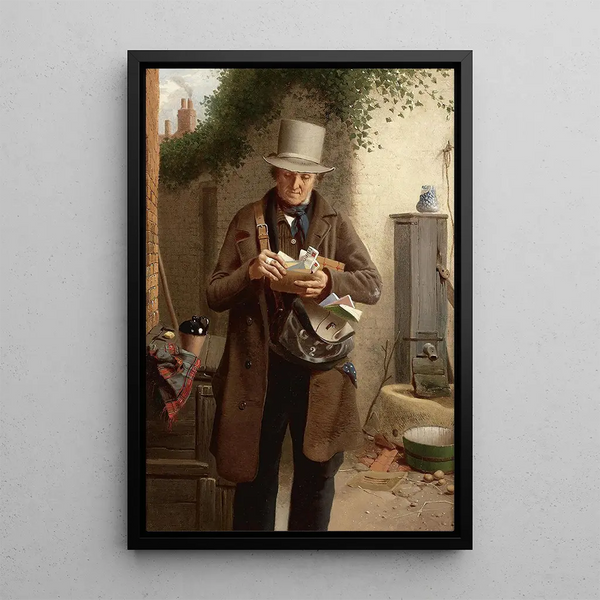 The Postman - William Edward Millner — framed artwork on a wall