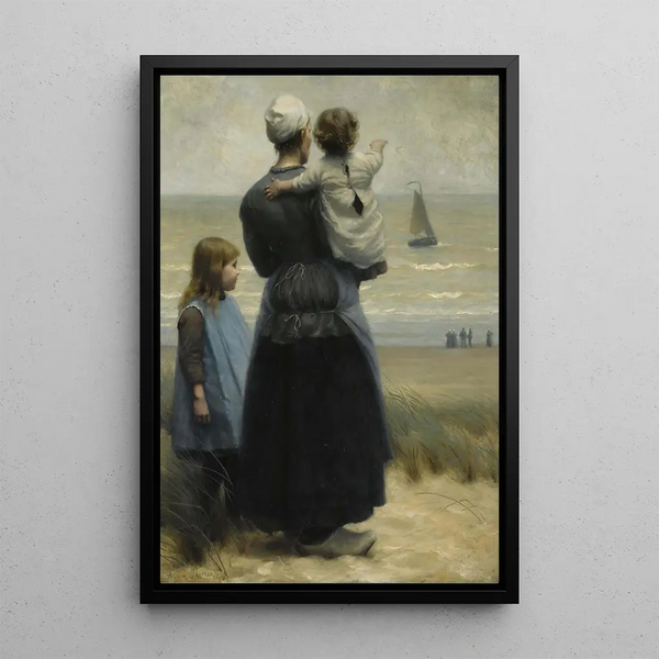 Looking towards the sea - William Edward Norton — framed artwork on a wall