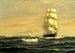 Sailboat off the coast of Maine - William Edward Norton — artwork view