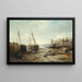 Low Tide at Penzance - William Edward Webb — framed artwork on a wall