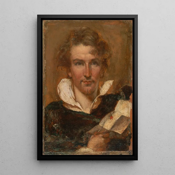Self-portrait Painting - William Etty — framed artwork on a wall
