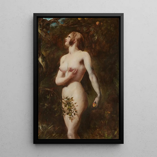 La tentation d'Ève - William Etty — framed artwork on a wall