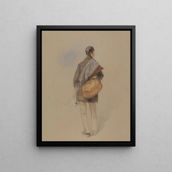 a man with a weapon - William Evans d'Eton — framed artwork on a wall