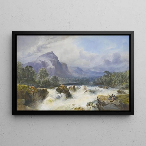 Landscape Painting, Aran Island - William Evans d'Eton — framed artwork on a wall