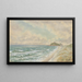 Beach of Nine Mile Lookout to the North from Totara - William Francis Herring — framed artwork on a wall