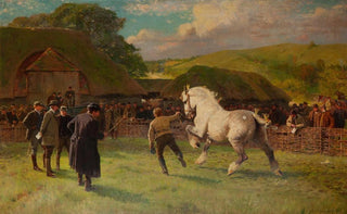 A gray mare - William Frank Calderon — artwork view