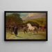 A gray mare - William Frank Calderon — framed artwork on a wall
