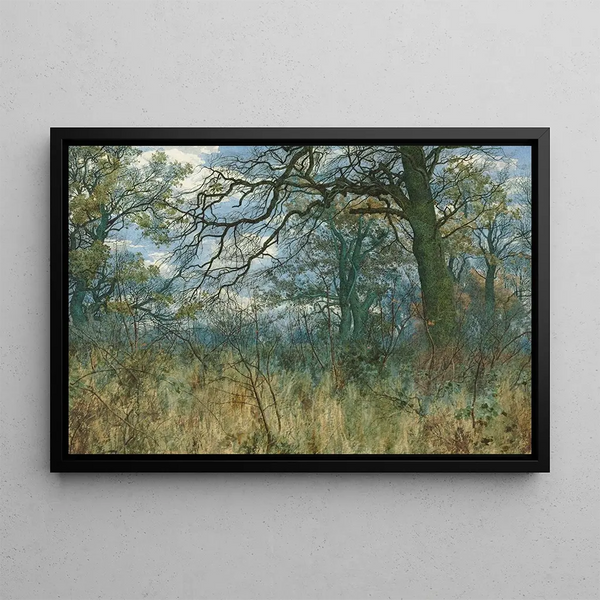 Trees and Underbrush - William Fraser Garden — framed artwork on a wall