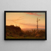 Sunset Painting - William Frederick De Haas — framed artwork on a wall