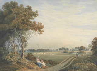 a distant view of the city of London from St John's Wood - William Frederick Wells — artwork view