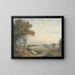 a distant view of the city of London from St John's Wood - William Frederick Wells — framed artwork on a wall