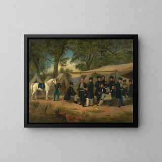 Zachary Taylor at Walnut Springs - William Garl Browne Jr — framed artwork on a wall