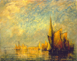 Sunset over San Giorgio, Venice - William Gedney Bunce — artwork view
