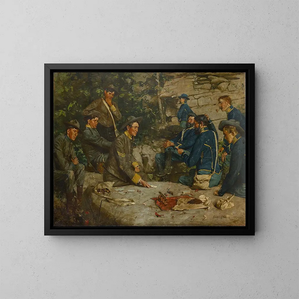 Entre les lignes - William Gilbert Gaul — framed artwork on a wall
