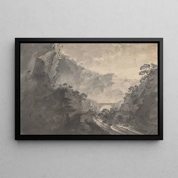 A picturesque landscape - William Gilpin — framed artwork on a wall