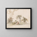 Figures en train de récolter - William Hamilton — framed artwork on a wall