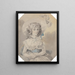 Mademoiselle Charlotte Sandby - William Hamilton — framed artwork on a wall