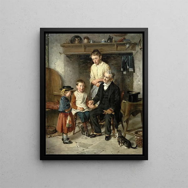 A Deception - William Hemsley — framed artwork on a wall