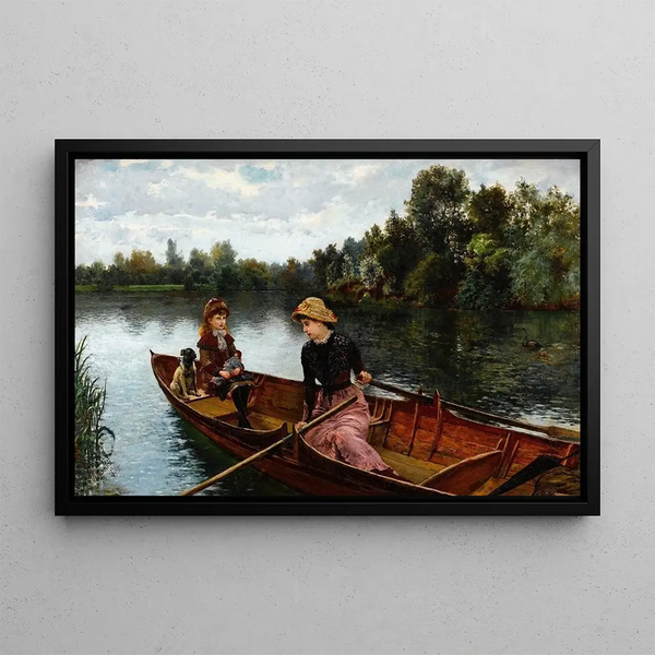 a Lazy Afternoon - William Henry Bartlett — framed artwork on a wall