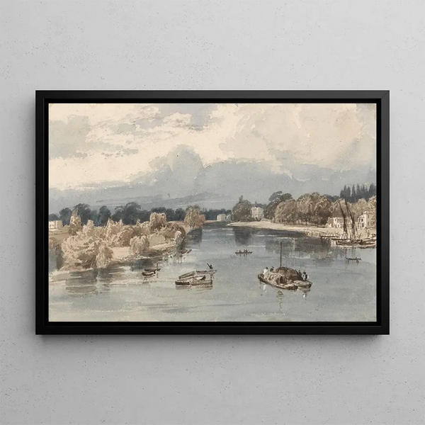 Richmond - William Henry Bartlett — framed artwork on a wall