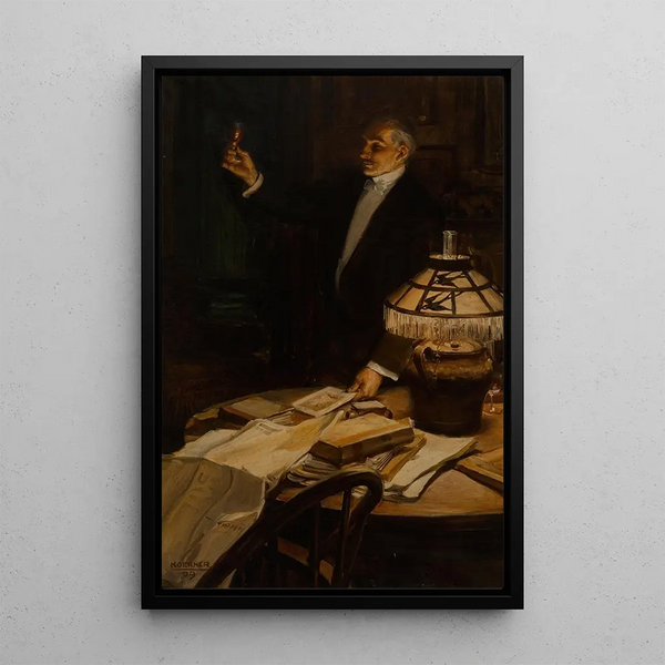A toast for you - William Henry Dethlef Koerner — framed artwork on a wall