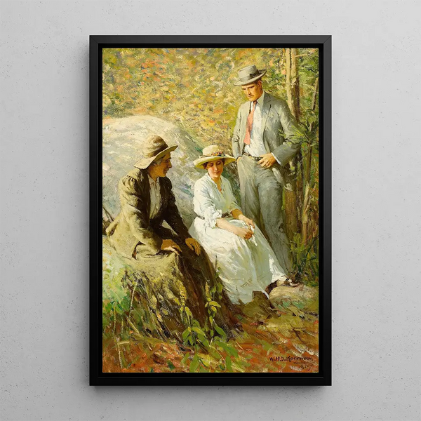 Repos dans les bois - William Henry Dethlef Koerner — framed artwork on a wall