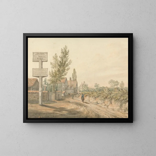 Entrance at Brentford - William Henry Harriott — framed artwork on a wall