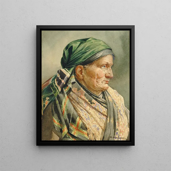 Munich Model Painting - William Henry Holmes — framed artwork on a wall