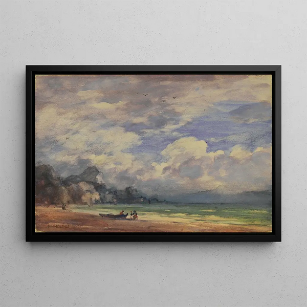 On the Californian coast - William Henry Holmes — framed artwork on a wall