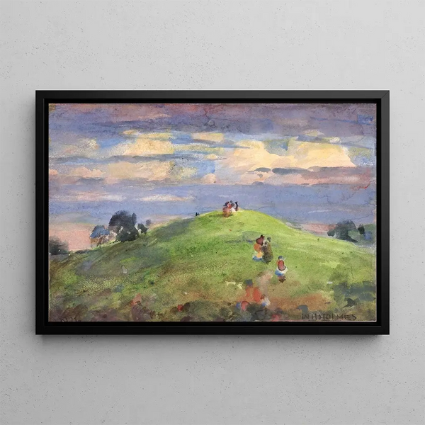 on the sunset hill 1926 - William Henry Holmes — framed artwork on a wall