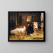 Monarque de la ferme - William Henry Howe — framed artwork on a wall
