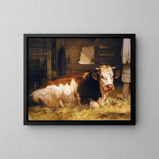 Monarque de la ferme - William Henry Howe — framed artwork on a wall