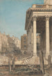 The Portico of St Martin-in-the-Fields - William Henry Hunt — artwork view