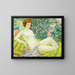 Nude in a Garden - William Henry Kemble Yarrow — framed artwork on a wall