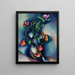 Flowers synchromistes - William Henry Kemble Yarrow — framed artwork on a wall