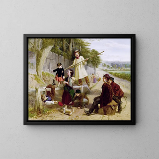 Rivals of Blondin - William Henry Knight — framed artwork on a wall