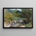 on the East Lyn, North Devon - William Henry Millais — framed artwork on a wall
