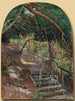 Étapes dans un jardin - William Henry Millais — artwork view
