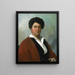 Portrait of Alexandre Dumas - William Henry Powell — framed artwork on a wall