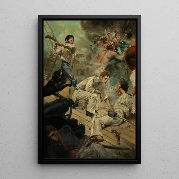 Nelsons Yankee Boy - William Herbert Dunton — framed artwork on a wall