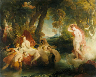 Venus searching for Cupid surprises Diana - William Hilton — artwork view