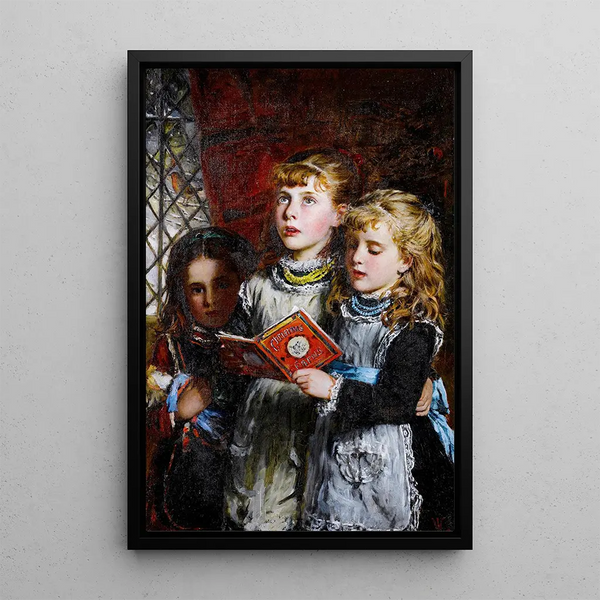 Christmas Eve Painting - William Hippon Gadsby — framed artwork on a wall