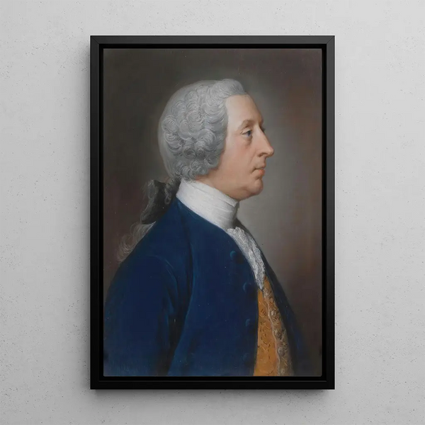 Portrait of Henry Hoare the Magnificent of Stourhead - William Hoare of Bath — framed artwork on a wall