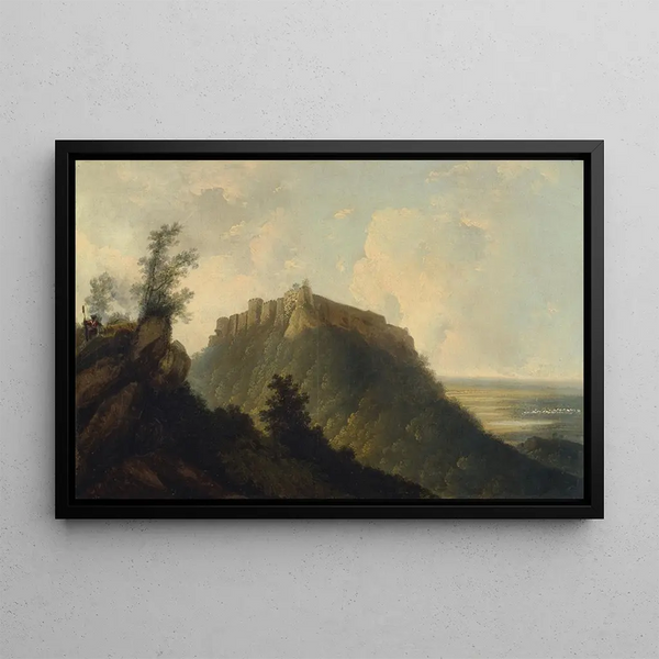 Le Fort de Bidjegur - William Hodges — framed artwork on a wall