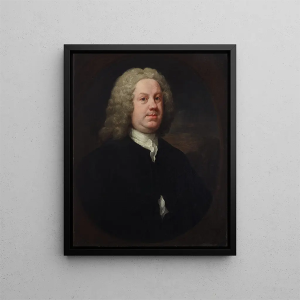 Dr Benjamin Hoadly, M.D. - William Hogarth — framed artwork on a wall