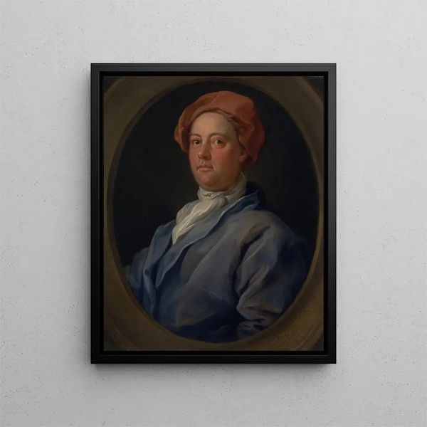 John Palmer, avocat du Temple intérieur - William Hogarth — framed artwork on a wall