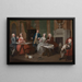 Portrait of a family - William Hogarth — framed artwork on a wall