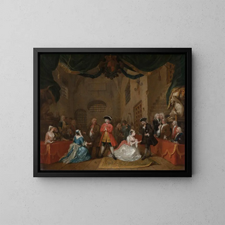 L'Opéra des gueux - William Hogarth — framed artwork on a wall